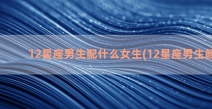 12星座男生配什么女生(12星座男生颜值排名)