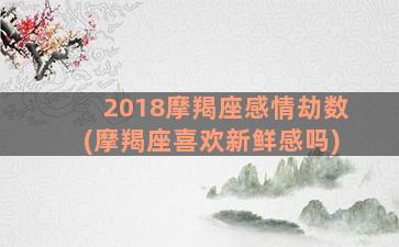 2018摩羯座感情劫数(摩羯座喜欢新鲜感吗)