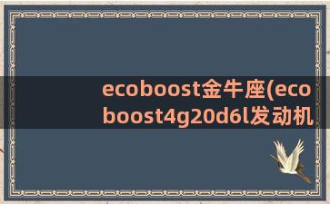 ecoboost金牛座(ecoboost4g20d6l发动机怎么样)