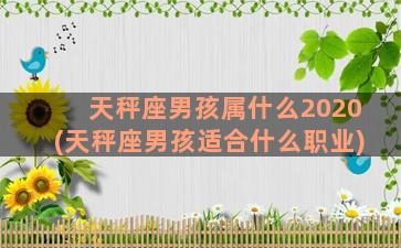 天秤座男孩属什么2020(天秤座男孩适合什么职业)