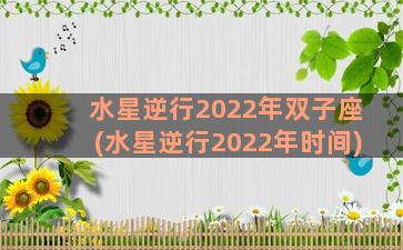 水星逆行2022年双子座(水星逆行2022年时间)