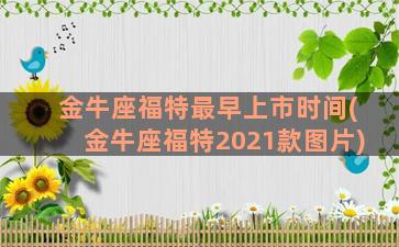 金牛座福特最早上市时间(金牛座福特2021款图片)